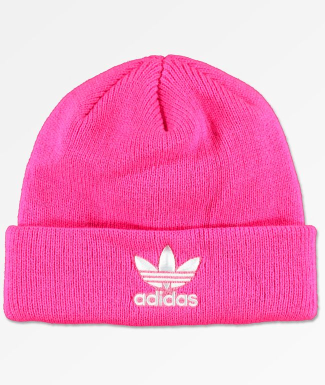 baby pink adidas beanie